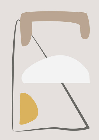 Soft Abstract Pattern Series Four Printed Poster - detail