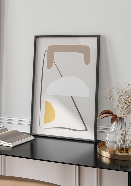 Soft Abstract Pattern Series Four Printed Poster - living room 4