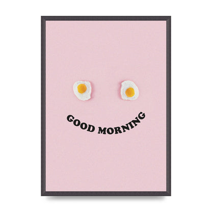 Good Morning Egg Face" Wall Art - A2 framed