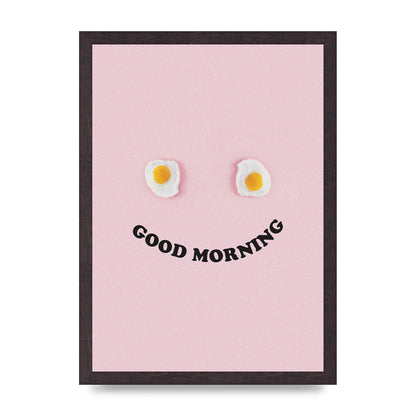 Good Morning Egg Face" Wall Art - A3 framed