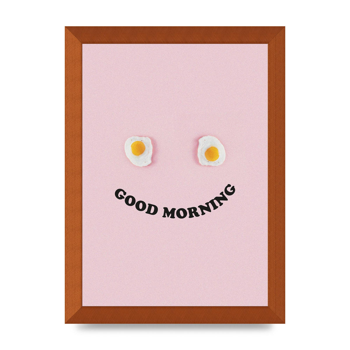 Good Morning Egg Face" Wall Art - A4 framed
