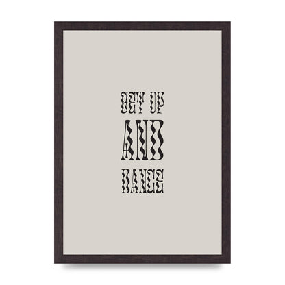 Get Up And Dance" Printed Poster - A3 framed