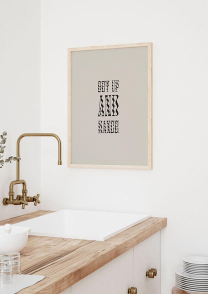 Get Up And Dance" Printed Poster - kitchen 3