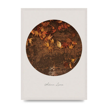 Autumn Leaves Golden Art For The Home - A2 framed