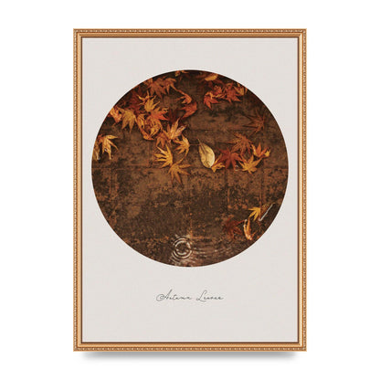Autumn Leaves Golden Art For The Home - A2 framed