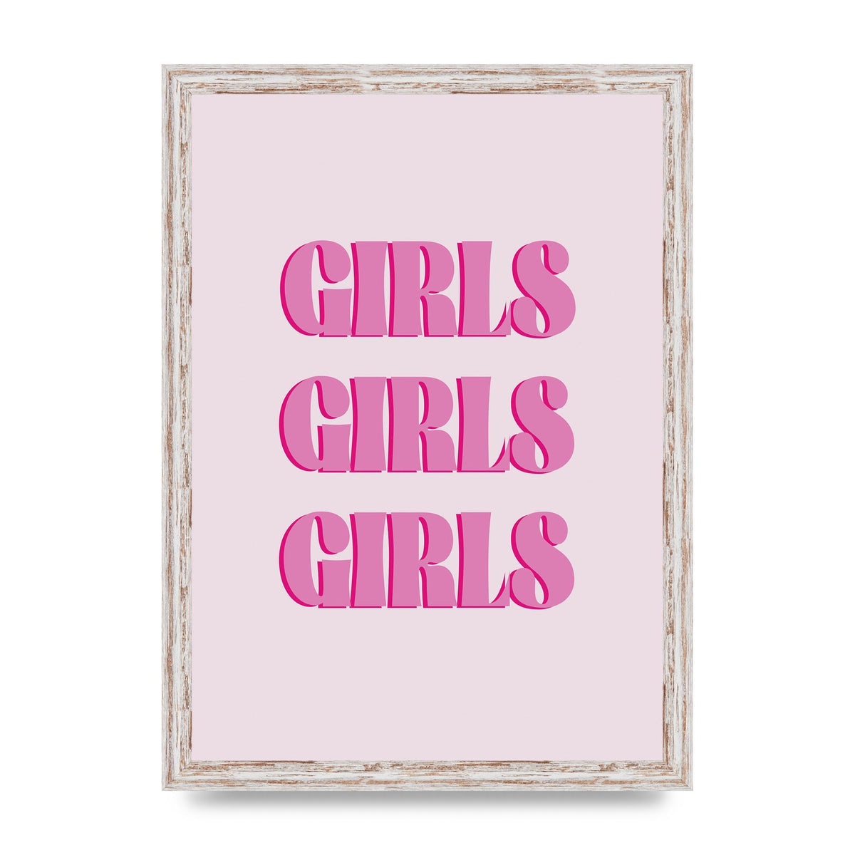 Girls Girls Girls Quote" Art For The Home - A3 framed