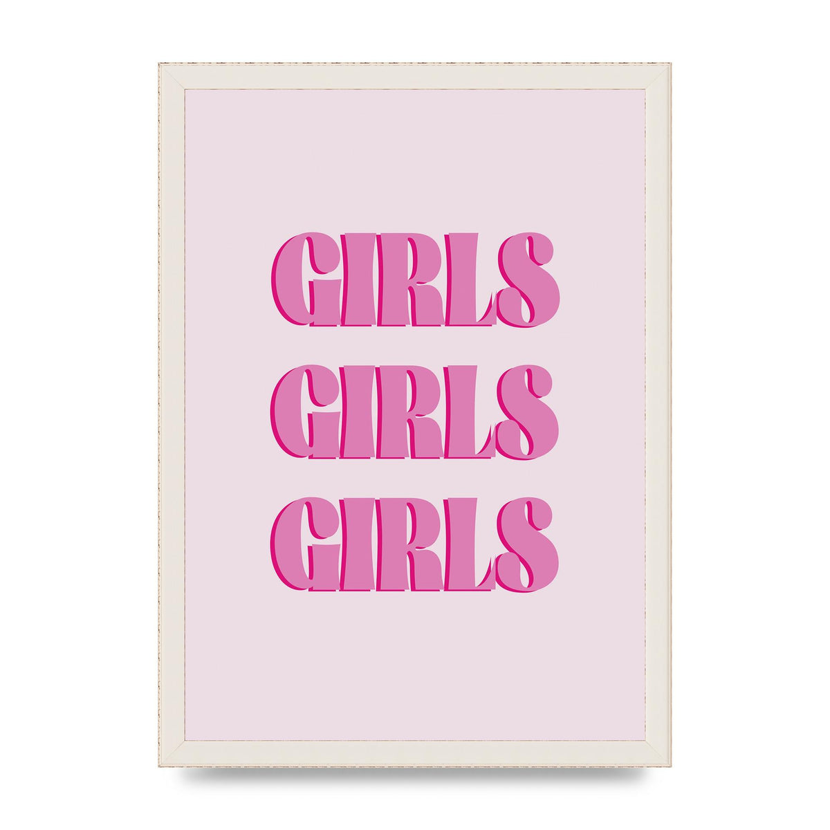 Girls Girls Girls Quote" Art For The Home - A3 framed
