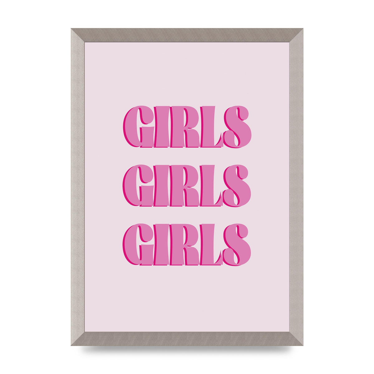Girls Girls Girls Quote" Art For The Home - A3 framed