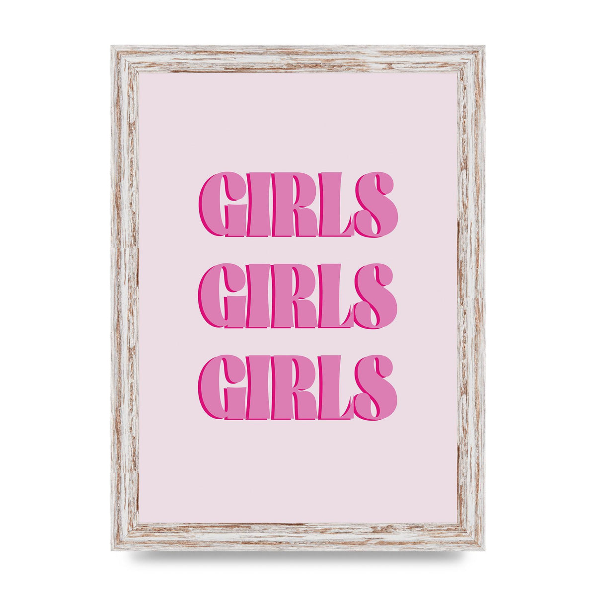 Girls Girls Girls Quote" Art For The Home - A4 framed