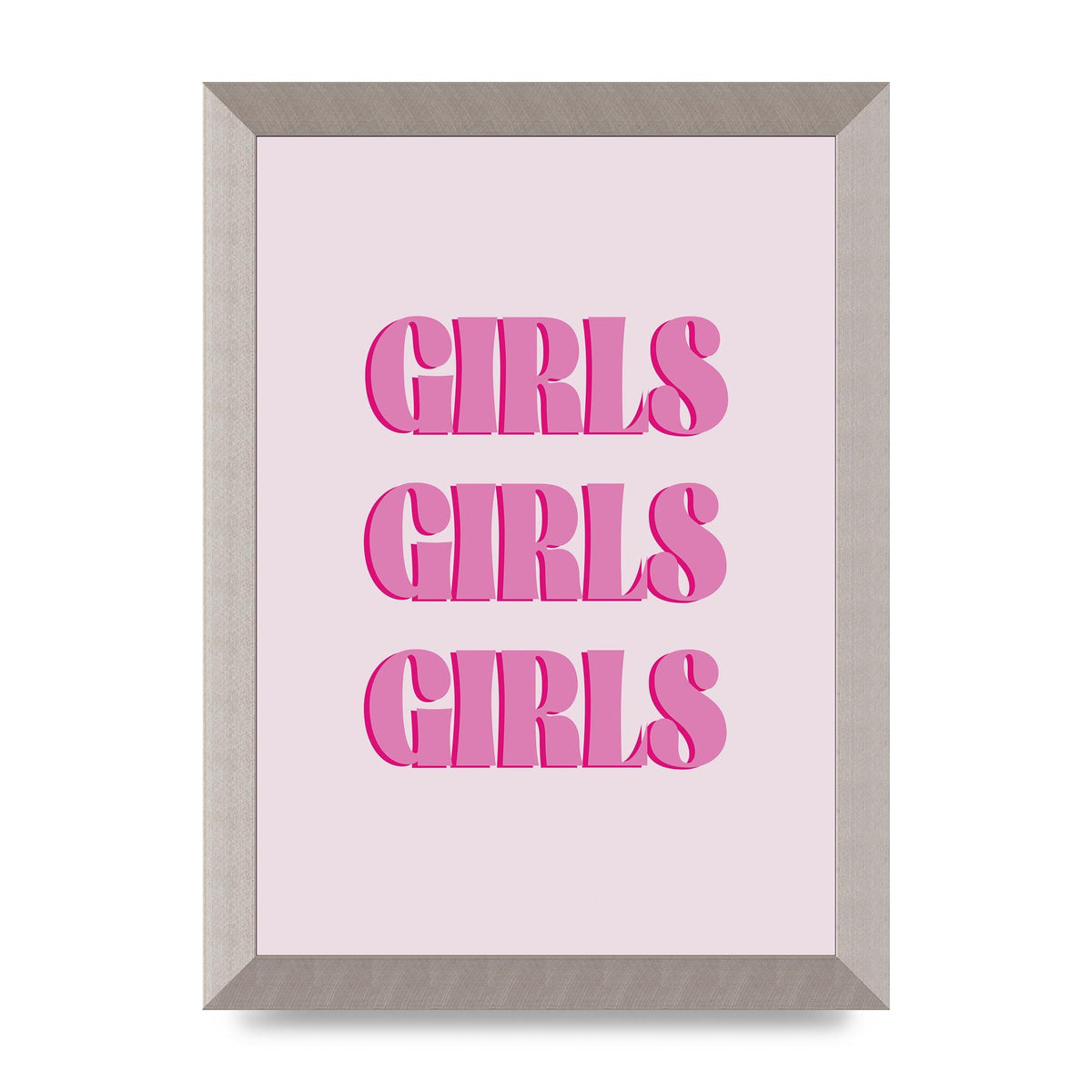 Girls Girls Girls Quote" Art For The Home - A4 framed