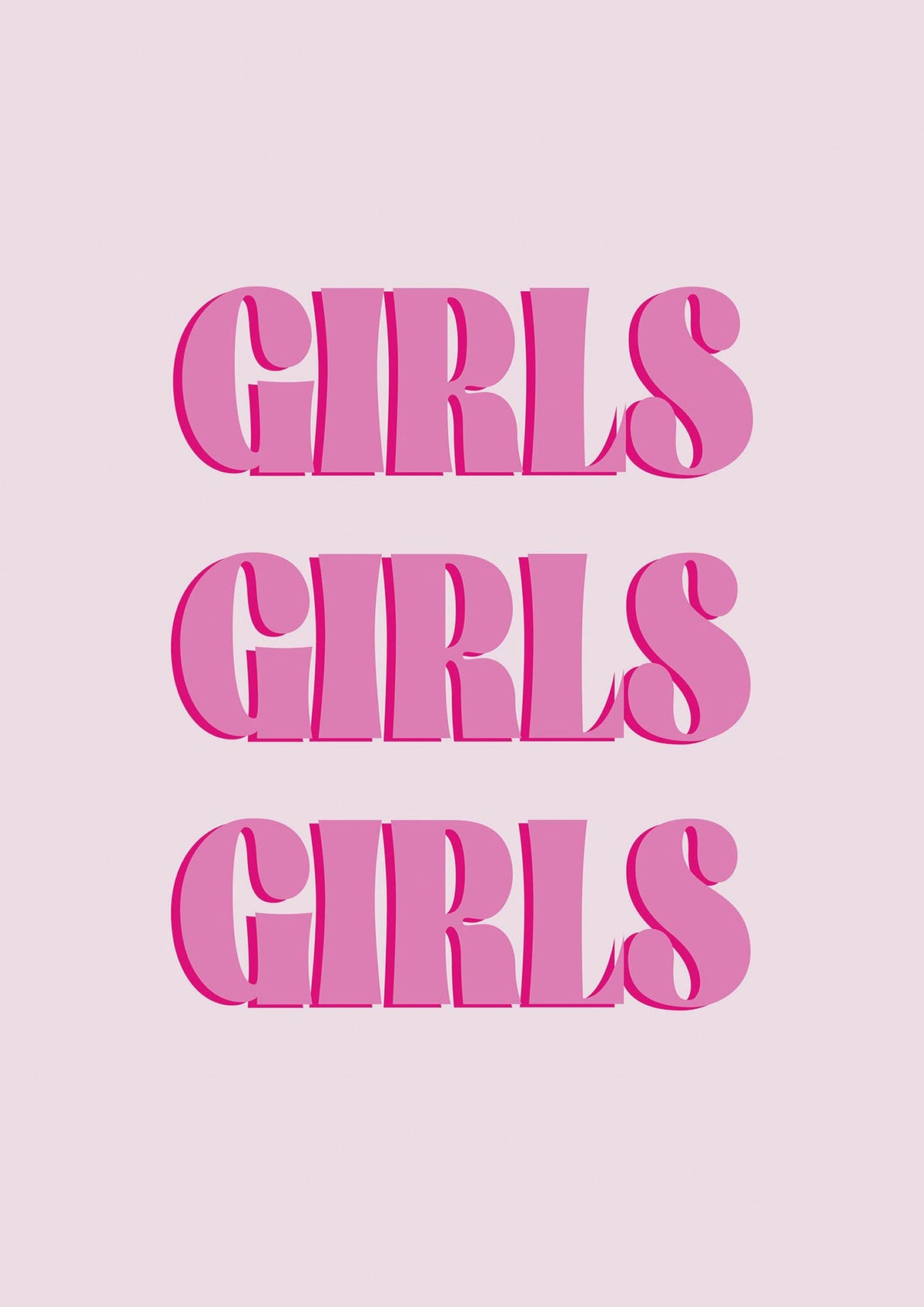 Girls Girls Girls Quote" Art For The Home - detail