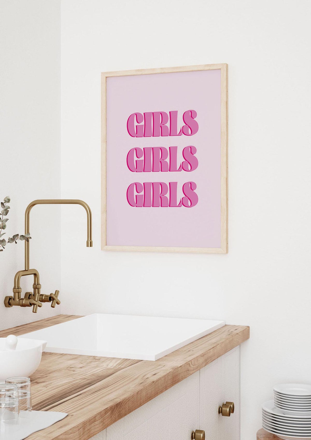 Girls Girls Girls Quote" Art For The Home - kitchen 3