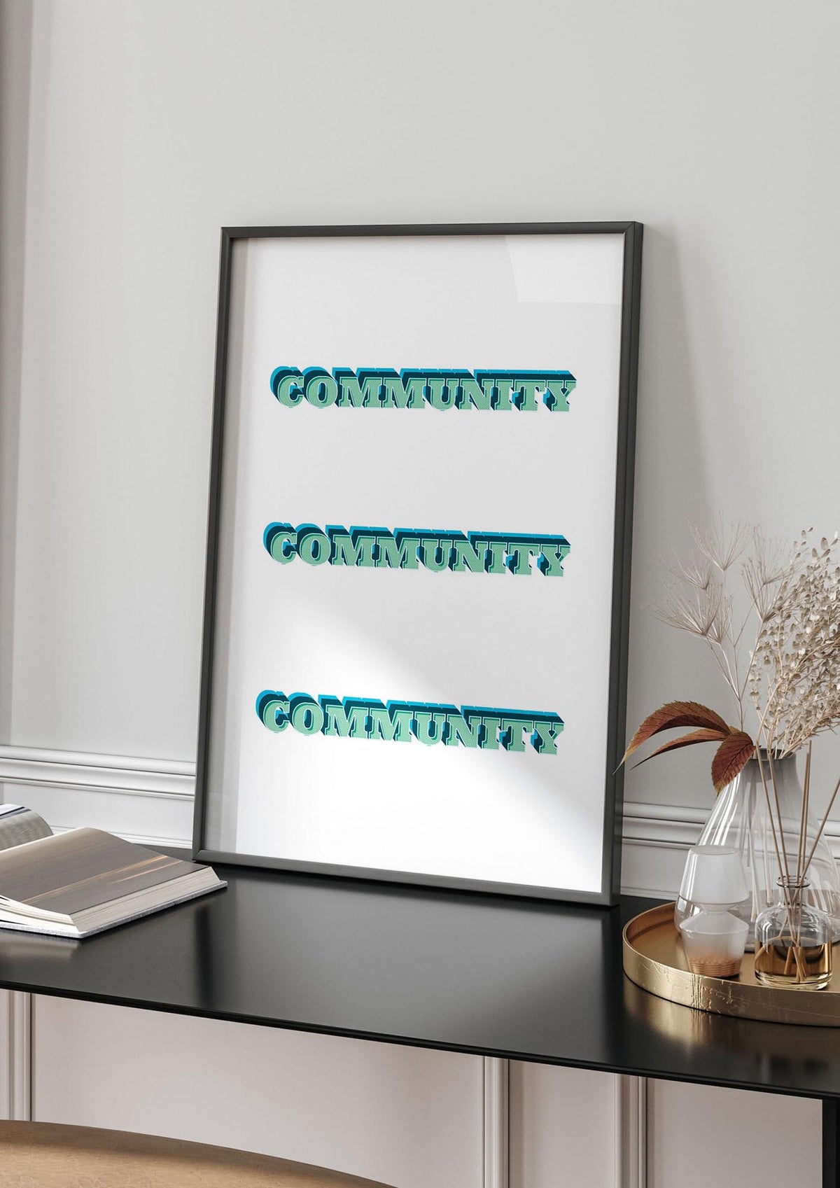 Community Quote" Wall Art - living room 4