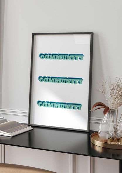 Community Quote" Wall Art - living room 4