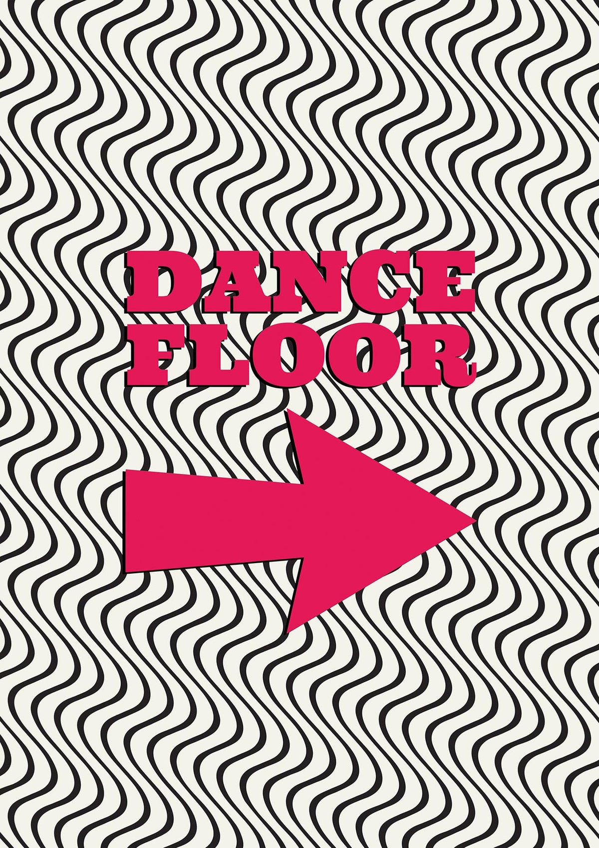 Dance Floor This Way Printed Poster - detail