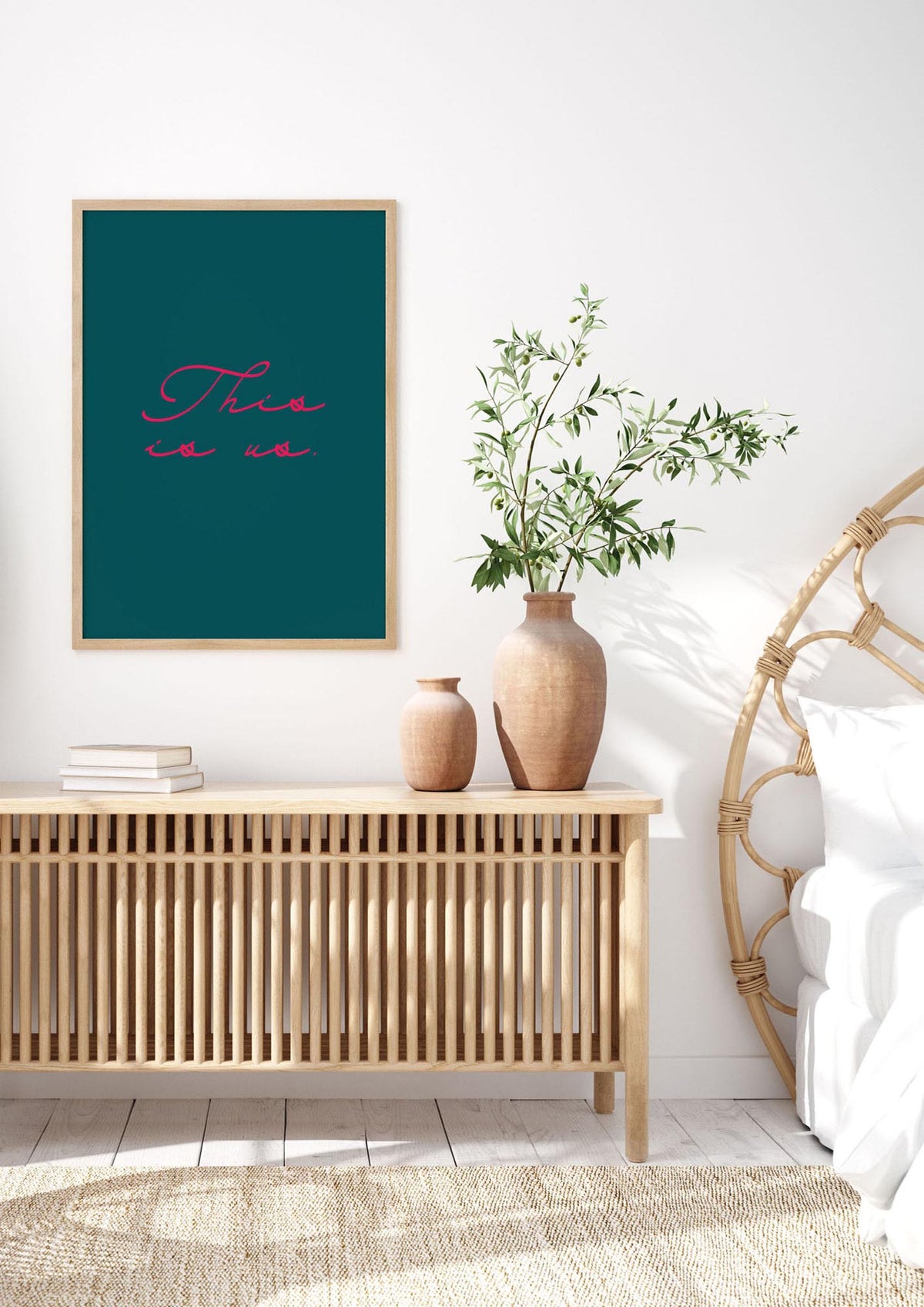 This Is Us Script Handwritten" Wall Art - bedroom 3