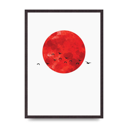 Watercolour Animal Silhouette One Art For The Home - A2 framed