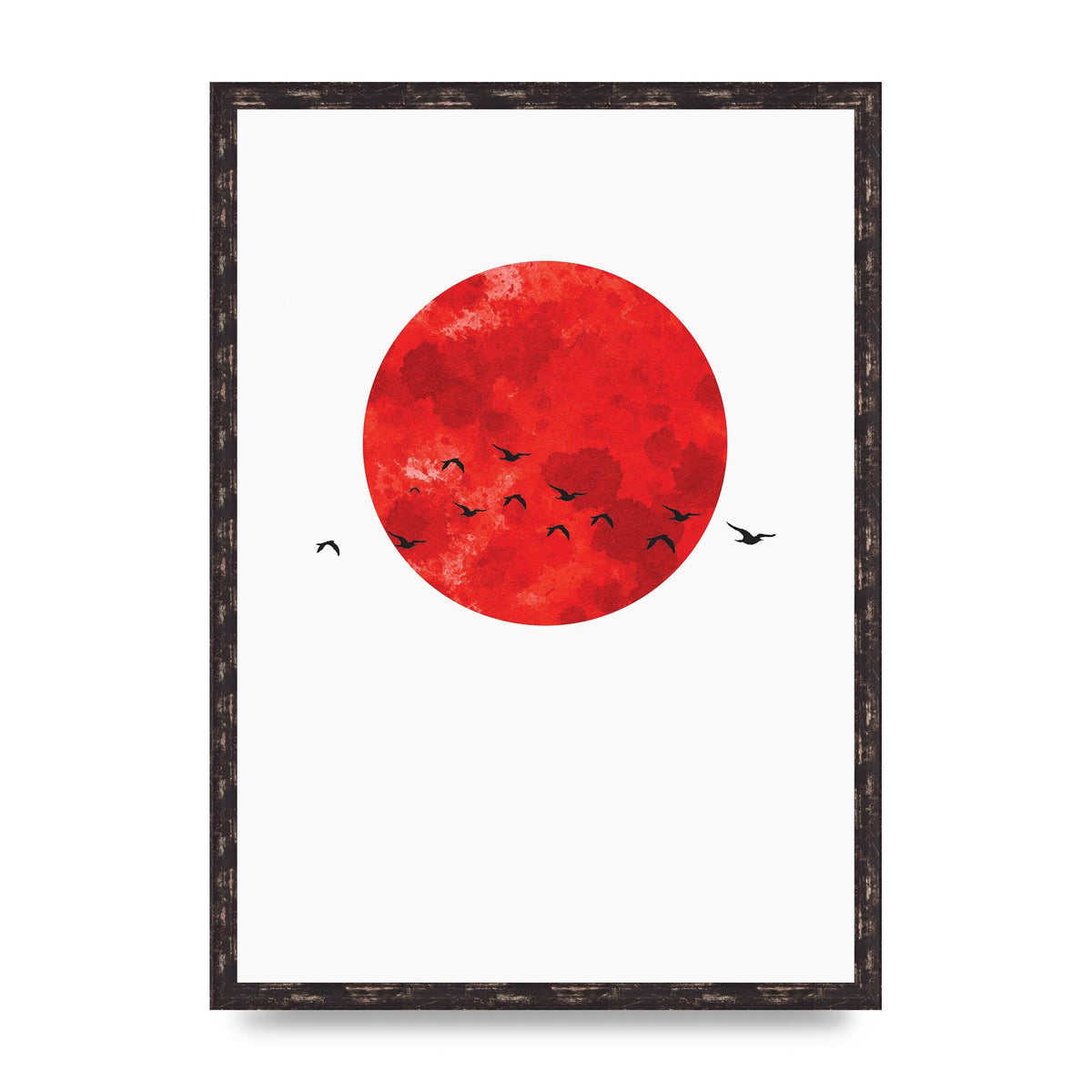 Watercolour Animal Silhouette One Art For The Home - A2 framed