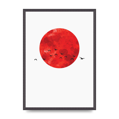 Watercolour Animal Silhouette One Art For The Home - A2 framed