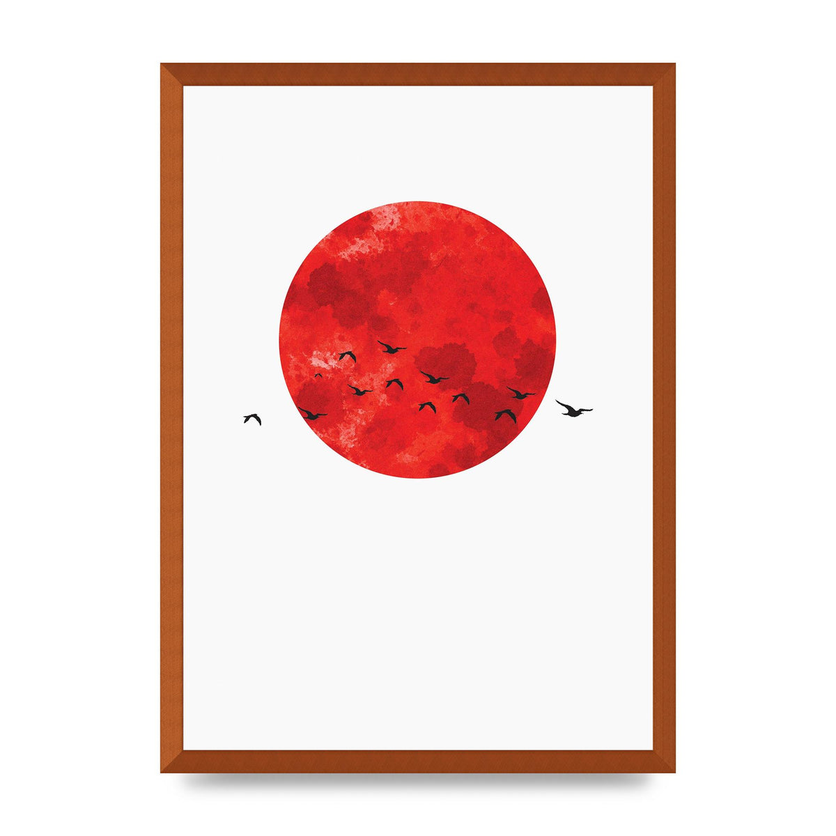 Watercolour Animal Silhouette One Art For The Home - A2 framed