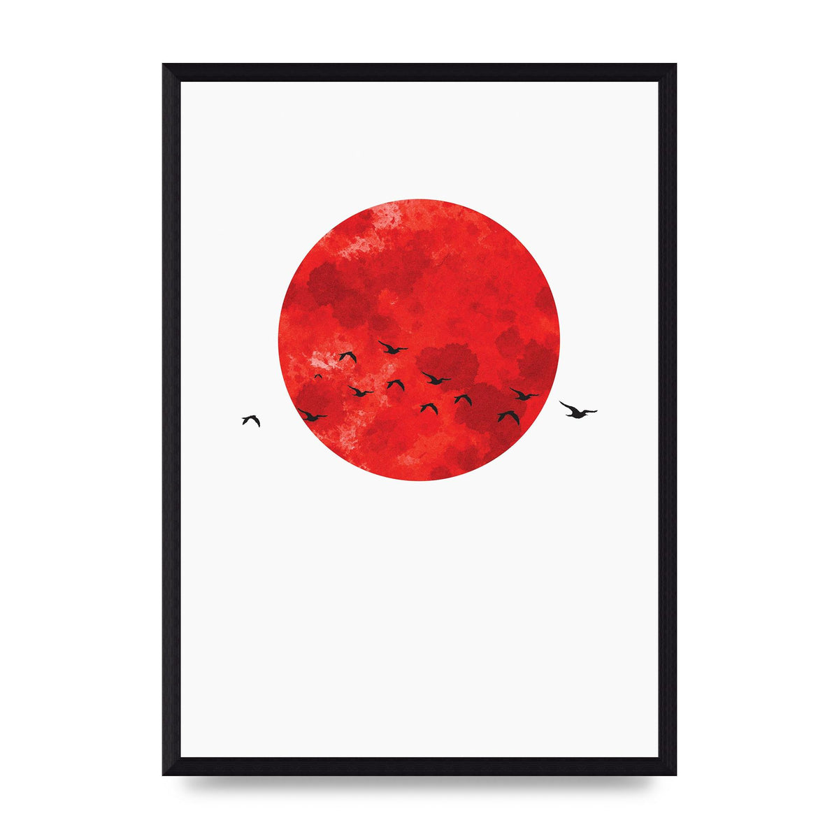 Watercolour Animal Silhouette One Art For The Home - A3 framed