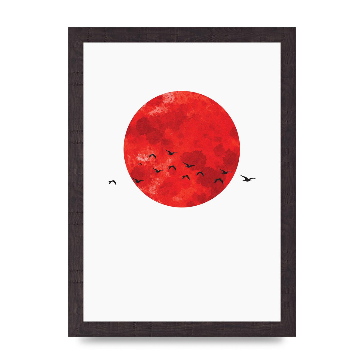 Watercolour Animal Silhouette One Art For The Home - A4 framed