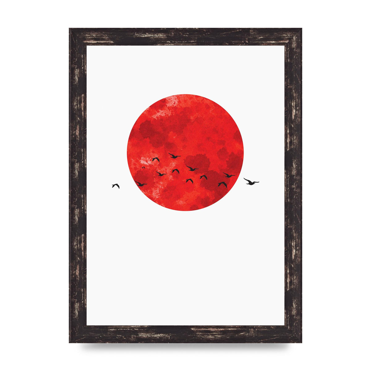Watercolour Animal Silhouette One Art For The Home - A4 framed