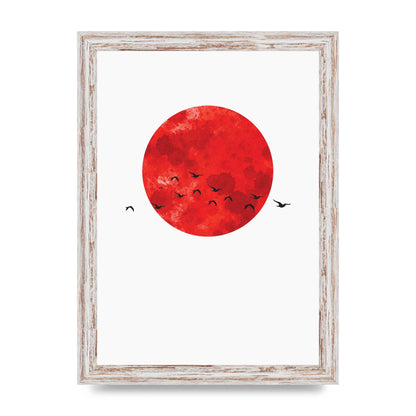 Watercolour Animal Silhouette One Art For The Home - A4 framed