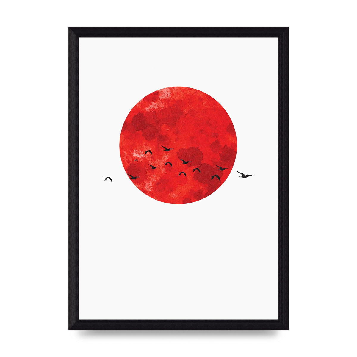 Watercolour Animal Silhouette One Art For The Home - A4 framed