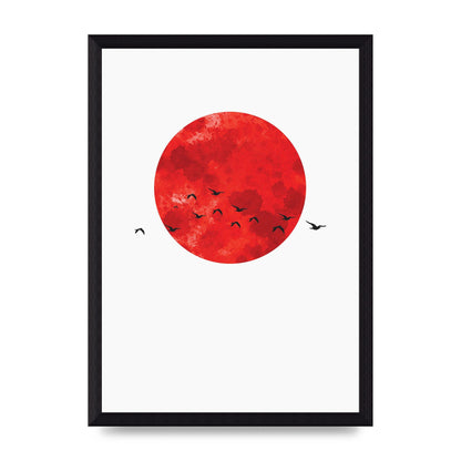 Watercolour Animal Silhouette One Art For The Home - A4 framed