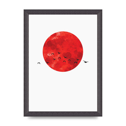 Watercolour Animal Silhouette One Art For The Home - A4 framed