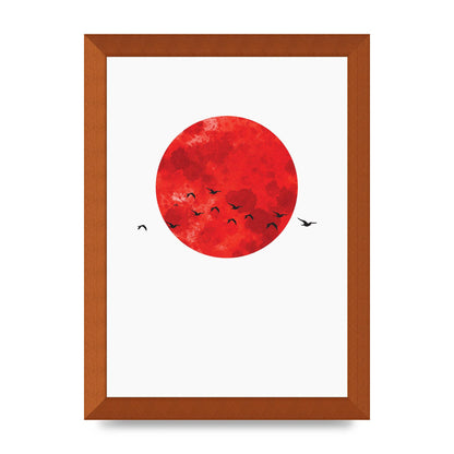 Watercolour Animal Silhouette One Art For The Home - A4 framed