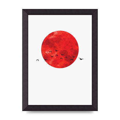 Watercolour Animal Silhouette One Art For The Home - A4 framed