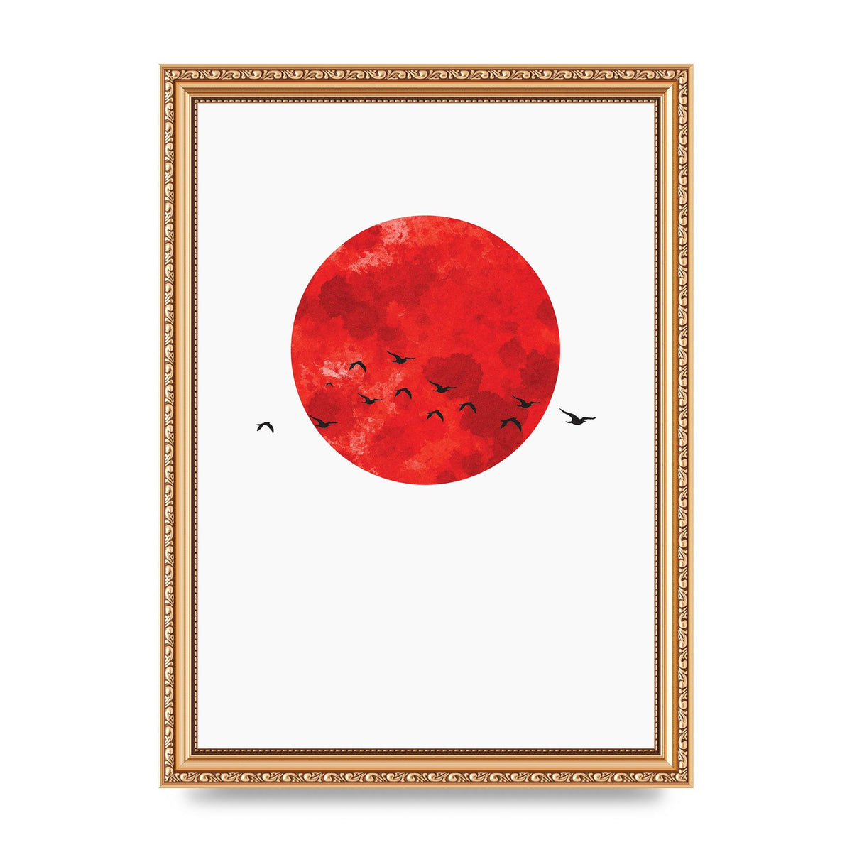Watercolour Animal Silhouette One Art For The Home - A4 framed