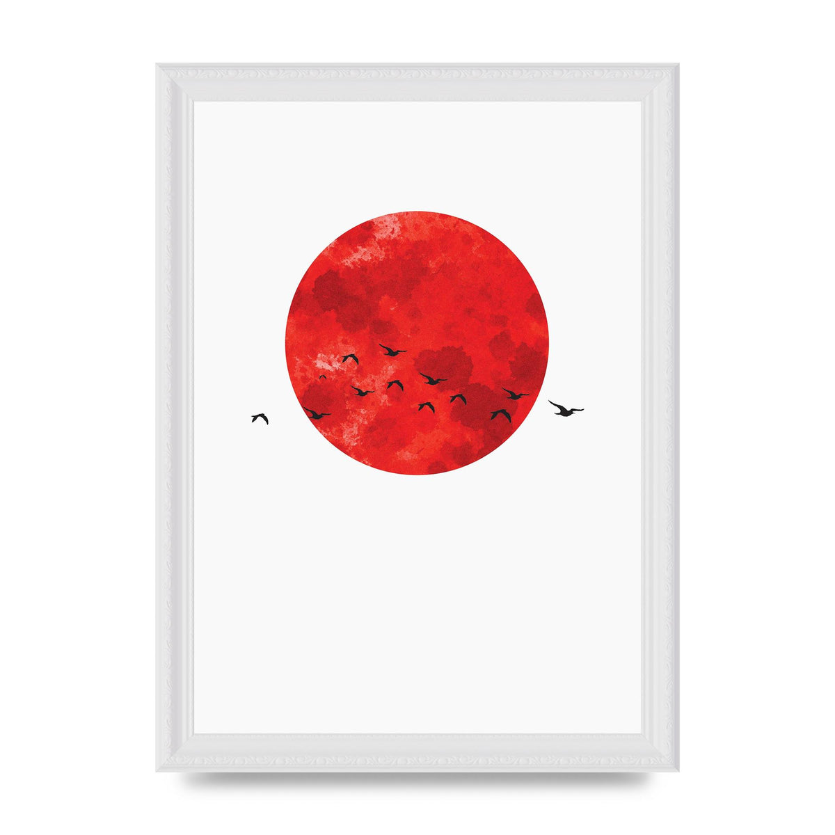 Watercolour Animal Silhouette One Art For The Home - A4 framed