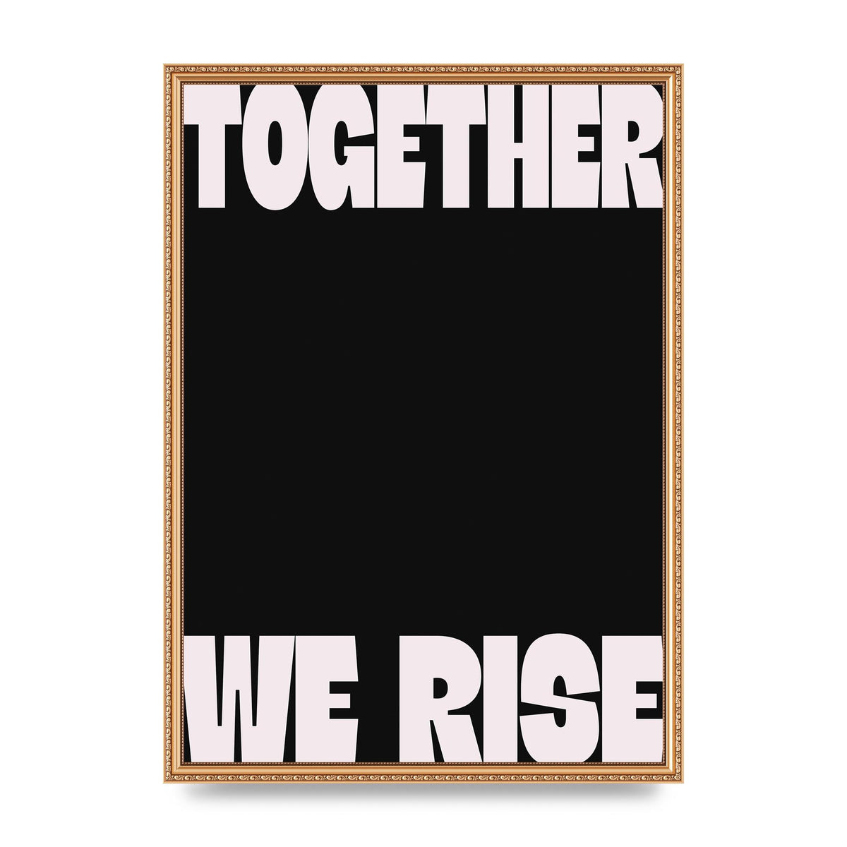 Together We Rise Cutoff" Printed Poster - A2 framed