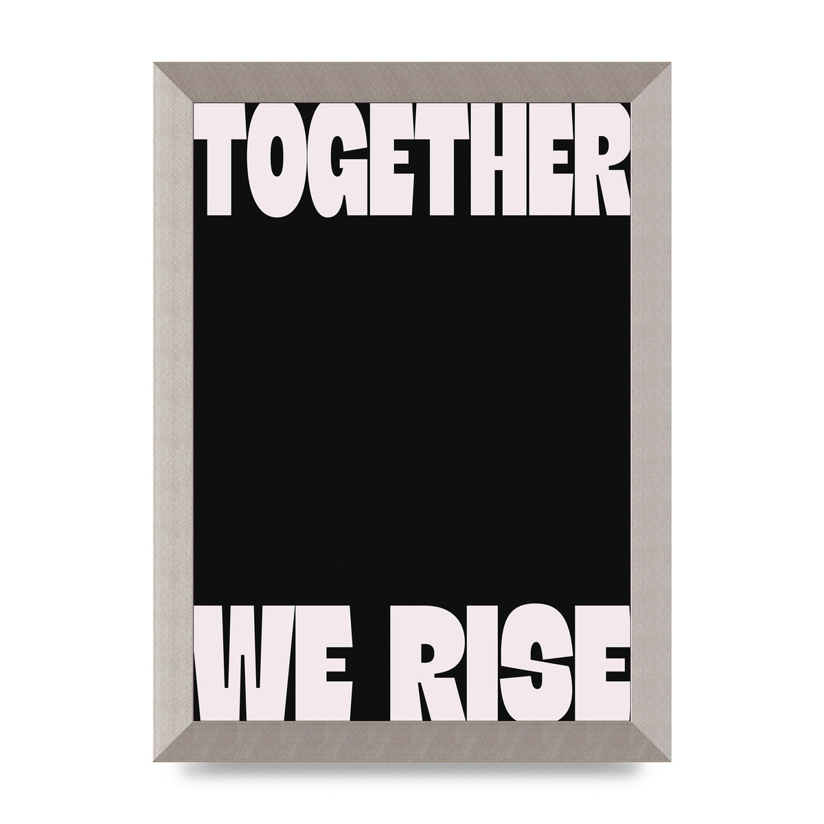 Together We Rise Cutoff" Printed Poster - A4 framed