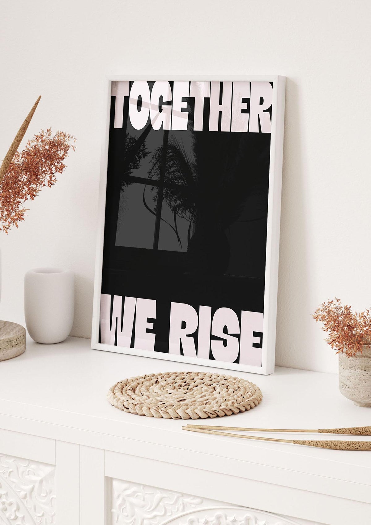 Together We Rise Cutoff" Printed Poster - hall 1