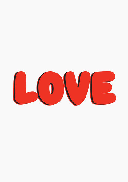 Love Layered" Wall Art - detail