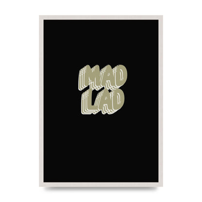 Mad Lad Bubble" Wall Art - A2 framed