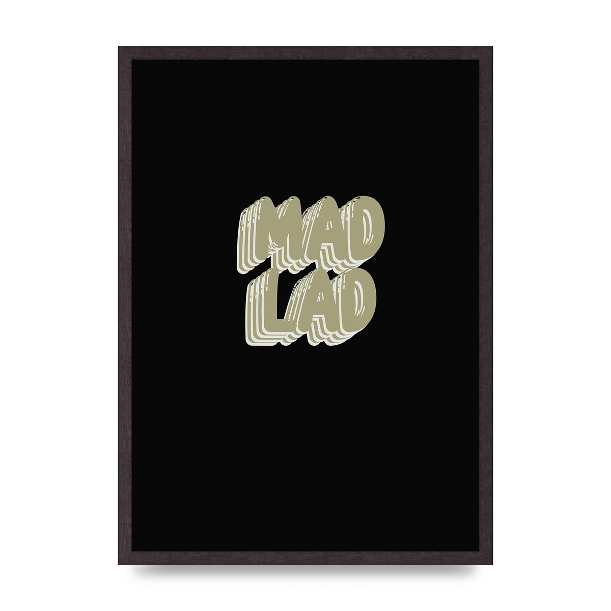 Mad Lad Bubble" Wall Art - A2 framed