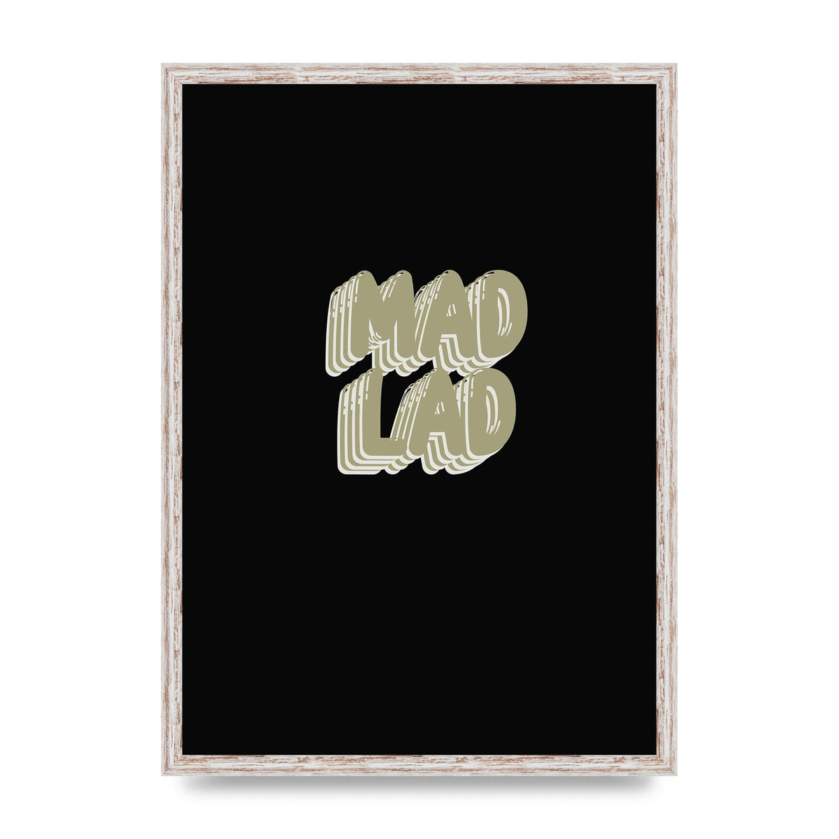 Mad Lad Bubble" Wall Art - A2 framed