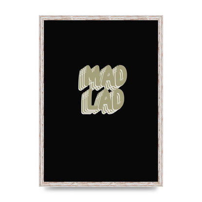 Mad Lad Bubble" Wall Art - A2 framed