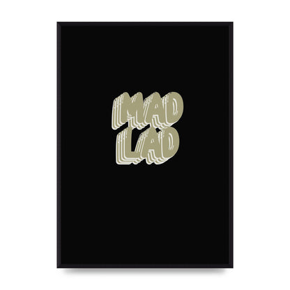 Mad Lad Bubble" Wall Art - A2 framed