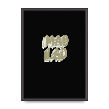 Mad Lad Bubble" Wall Art - A2 framed