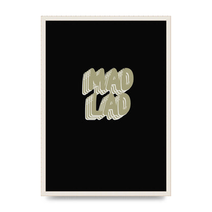 Mad Lad Bubble" Wall Art - A2 framed