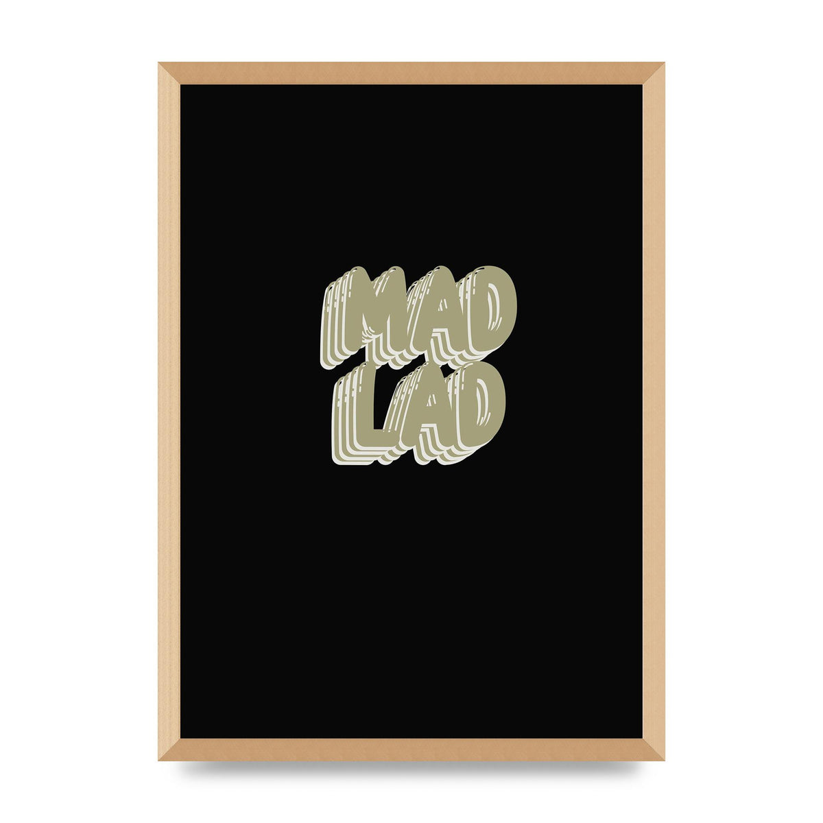 Mad Lad Bubble" Wall Art - A2 framed