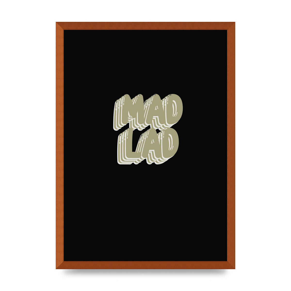 Mad Lad Bubble" Wall Art - A2 framed
