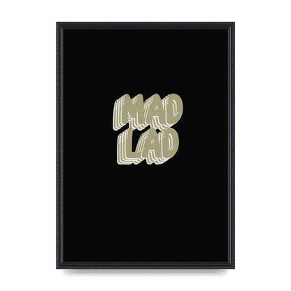 Mad Lad Bubble" Wall Art - A2 framed