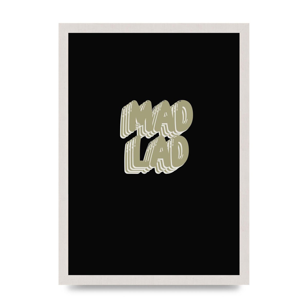 Mad Lad Bubble" Wall Art - A3 framed